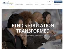 Tablet Screenshot of ethicsgame.com